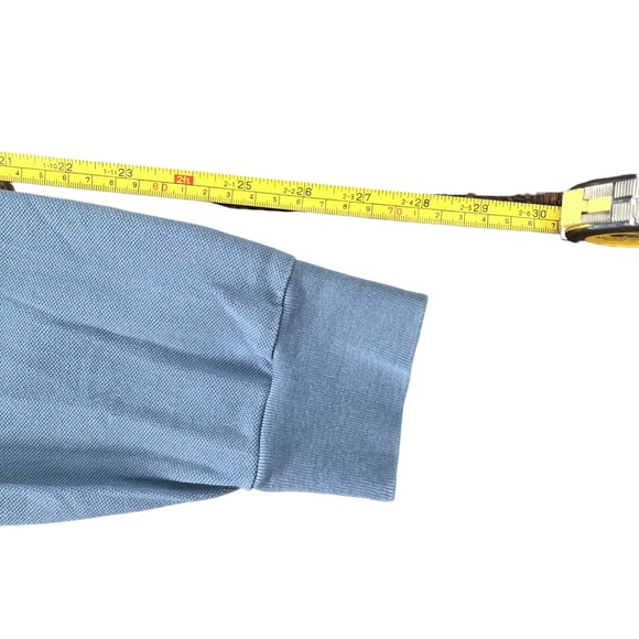 Vintage Polo Ralph Lauren Long Sleeve Shirt Mens Size M Blue Orange Pony Cotton - Picture 9 of 9